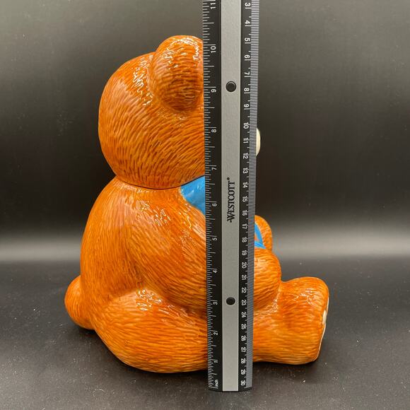 Pfaltzgraff Christmas Teddy Bear Cookie Jar - Picture 14 of 14